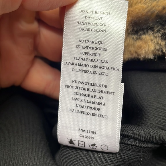 Rails | Saga Plush Sherpa Pullover in Cream Leopard Mix XS - Picture 10 of 10